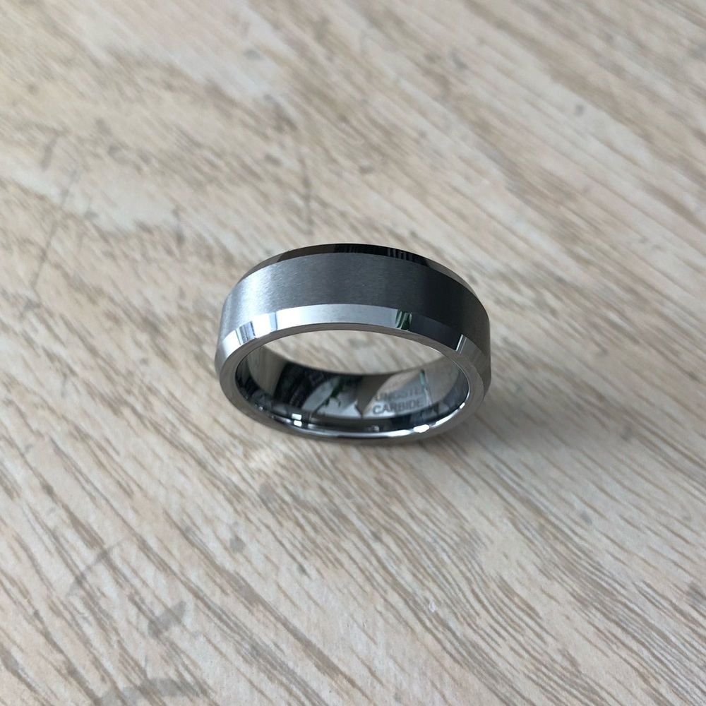 Tungsten Metal Wedding Ring Band